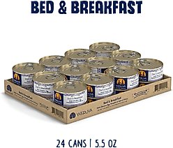 Weruva Bed & Breakfast with Chicken, Egg, Pumpkin & Ham in Gravy Grain-Free Canned Dog Food, 5.5-oz, case of 24 slide 2 of 8