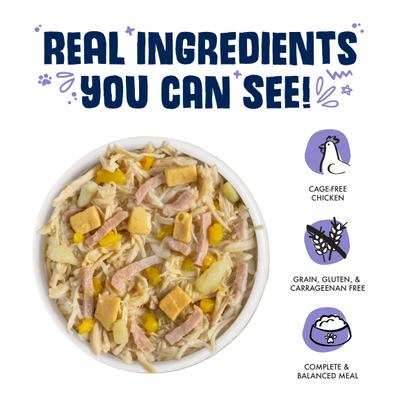 Show full view: Weruva Bed & Breakfast with Chicken, Egg, Pumpkin & Ham in Gravy Grain-Free Canned Dog Food, 5.5-oz, case of 24 slide 4 of 12