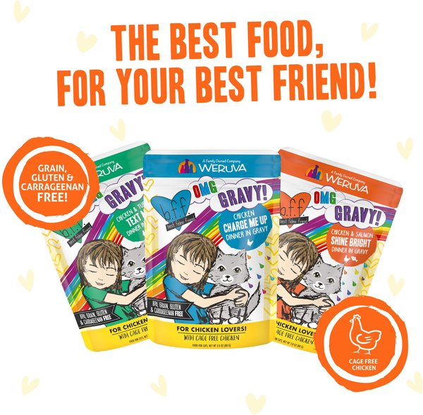 BFF Oh My Gravy! Yippy Ki Yay Yellow Gravies! Variety Pack Grain-Free Wet Cat Food