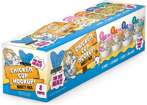 Show full view: Weruva Best Fido Friend Fun Size Meals Chicken Cup Hookup Variety Pack Wet Dog Food, 2.75-oz cup, case of 8 slide 1 of 13