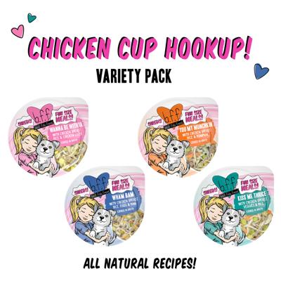 Show full view: Weruva Best Fido Friend Fun Size Meals Chicken Cup Hookup Variety Pack Wet Dog Food, 2.75-oz cup, case of 8 slide 4 of 13