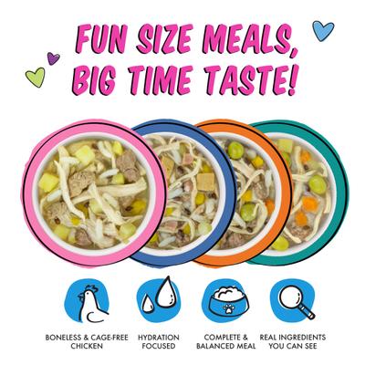 Show full view: Weruva Best Fido Friend Fun Size Meals Chicken Cup Hookup Variety Pack Wet Dog Food, 2.75-oz cup, case of 8 slide 6 of 13