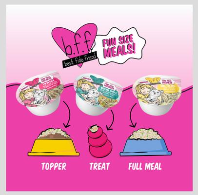 Show full view: Weruva Best Fido Friend Fun Size Meals Fun Size Sampler Variety Pack Wet Dog Food, 2.75-oz cup, case of 8 slide 7 of 13