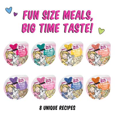 Show full view: Weruva Best Fido Friend Fun Size Meals I'm In Luck Wet Dog Food, 2.75-oz cup, case of 12 slide 6 of 13