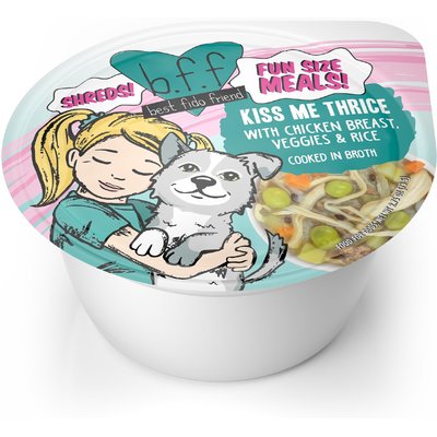 Weruva Weruva Best Fido Friend Fun Size Meals Kiss Me Thrice Wet Dog Food, 2.75-oz cup, case of 12