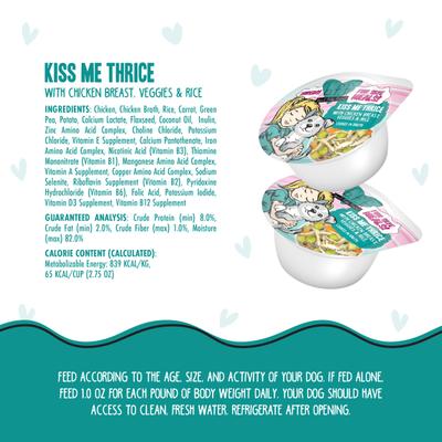 Show full view: Weruva Best Fido Friend Fun Size Meals Kiss Me Thrice Wet Dog Food, 2.75-oz cup, case of 12 slide 8 of 12