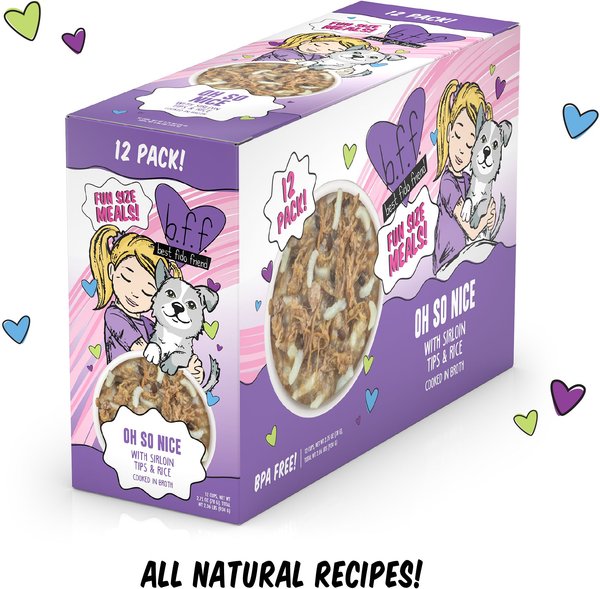 Weruva Best Fido Friend Fun Size Meals Oh So Nice Wet Dog Food, 2.75-oz cup, case of 12