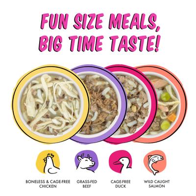 Show full view: Weruva Best Fido Friend Fun Size Meals Picky Pooch Picnic Variety Pack Wet Dog Food, 2.75-oz cup, case of 8 slide 6 of 13