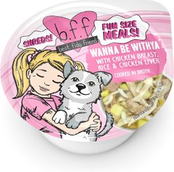 Weruva Best Fido Friend Fun Size Meals Wanna Be Withya Wet Dog Food, 2.75-oz cup, case of 12
