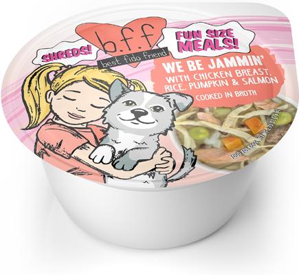 Show full view: Weruva Best Fido Friend Fun Size Meals We Be Jammin' Wet Dog Food, 2.75-oz cup, case of 12 slide 1 of 13