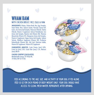 Show full view: Weruva Best Fido Friend Fun Size Meals Wham Bam Wet Dog Food, 2.75-oz cup, case of 12 slide 9 of 13