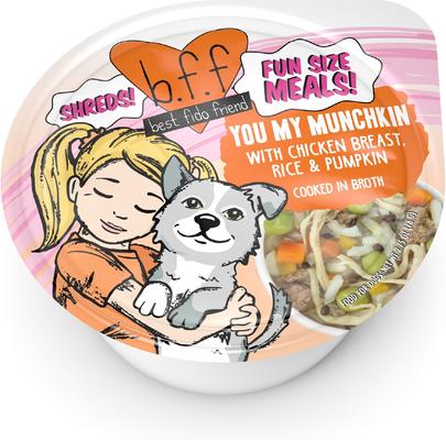 Show full view: Weruva Best Fido Friend Fun Size Meals You My Munchkin Wet Dog Food, 2.75-oz cup, case of 12 slide 1 of 13