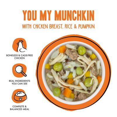 Show full view: Weruva Best Fido Friend Fun Size Meals You My Munchkin Wet Dog Food, 2.75-oz cup, case of 12 slide 4 of 13