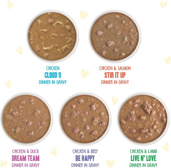 BFF OMG Best Feline Friend Oh My Gravy! Yahoo Yellows! Variety Pack Grain-Free Wet Cat Food