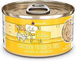 Weruva Cats in the Kitchen Chicken Frick 'A Zee Chicken Recipe Au Jus Grain-Free Wet Cat Food, 3.2-oz, case of 24