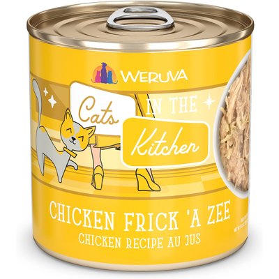 Weruva Weruva Cats in the Kitchen Chicken Frick 'A Zee Chicken Recipe Au Jus Grain-Free Wet Cat Food, 10-oz, case of 12