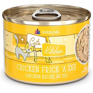 Weruva Cats in the Kitchen Chicken Frick 'A Zee Chicken Recipe Au Jus Grain-Free Wet Cat Food, 6-oz, case of 24