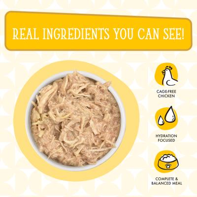 Show full view: Weruva Cats in the Kitchen Chicken Frick 'A Zee Chicken Recipe Au Jus Grain-Free Wet Cat Food, 6-oz, case of 24 slide 5 of 13