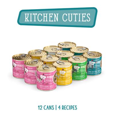 Show full view: Weruva Cats in the Kitchen Cuties Variety Pack Grain-Free Canned Cat Food, 10-oz, case of 12 slide 4 of 13