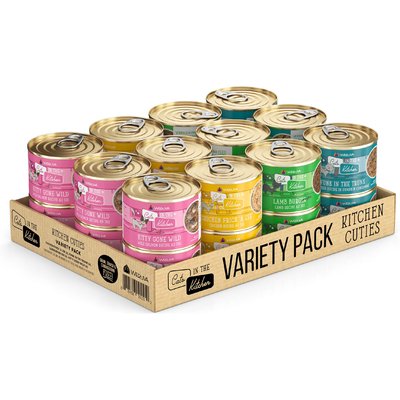 Weruva Weruva Cats in the Kitchen Cuties Variety Pack Grain-Free Canned Cat Food, 6-oz, case of 24