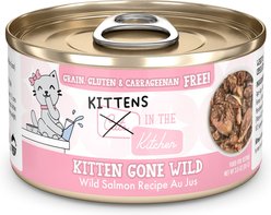 Weruva Cats in the Kitchen for Kittens Kitten Gone Wild Grain-Free Wet Cat Food, 2.8-oz can, case of 12