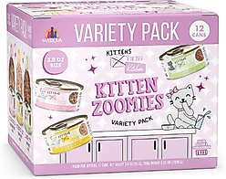Weruva Cats in the Kitchen for Kittens Kitten Zoomies Variety Pack Grain-Free Wet Cat Food, 3-oz can, case of 12