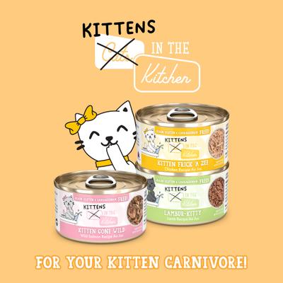 Show full view: Weruva Cats in the Kitchen for Kittens Lambur-Kitty Grain-Free Wet Cat Food, 2.8-oz can, case of 12 slide 8 of 13