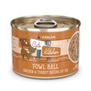 Weruva Cats in the Kitchen Fowl Ball Chicken & Turkey Au Jus Grain-Free Canned Cat Food, 3.2-oz, case of 24