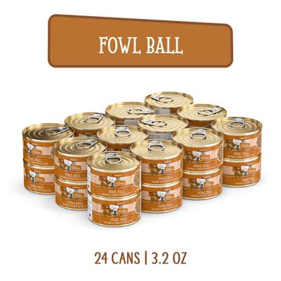 Show full view: Weruva Cats in the Kitchen Fowl Ball Chicken & Turkey Au Jus Grain-Free Canned Cat Food, 3.2-oz, case of 24 slide 4 of 13