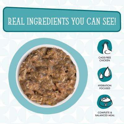 Show full view: Weruva Cats in the Kitchen Funk In The Trunk Chicken in Pumpkin Consomme Grain-Free Canned Cat Food, 3.2-oz, case of 24 slide 5 of 13