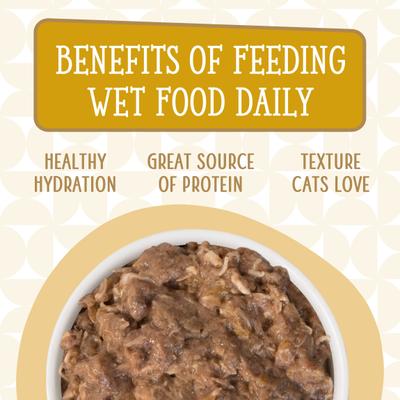 Show full view: Weruva Cats in the Kitchen Goldie Lox Chicken & Salmon Au Jus Grain-Free Canned Cat Food, 3.2-oz, case of 24 slide 8 of 13