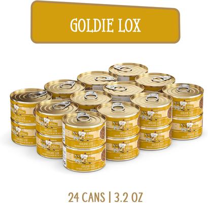 Show full view: Weruva Cats in the Kitchen Goldie Lox Chicken & Salmon Au Jus Grain-Free Canned Cat Food, 6-oz, case of 24 slide 4 of 13