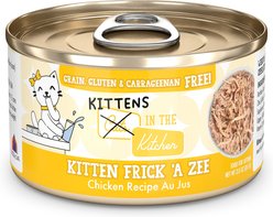 Weruva Cats in the Kitchen Kitten Frick 'A Zee Chicken in Gravy Grain-Free Wet Cat Food, 2.8-oz can, case of 12