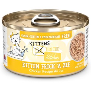 Weruva Cats in the Kitchen Kitten Frick 'A Zee Chicken in Gravy Grain-Free Wet Cat Food, 2.8-oz can, case of 12