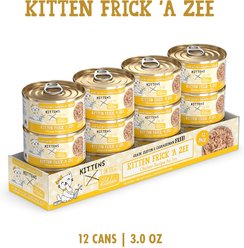Weruva Cats in the Kitchen Kitten Frick 'A Zee Chicken in Gravy Grain-Free Wet Cat Food, 2.8-oz can, case of 12 slide 2 of 9