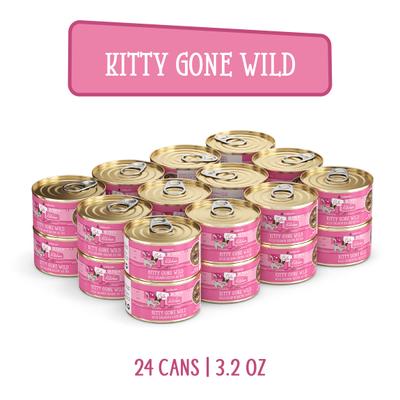 Show full view: Weruva Cats in the Kitchen Kitty Gone Wild Salmon Au Jus Grain-Free Wet Cat Food, 6-oz, case of 24 slide 4 of 13