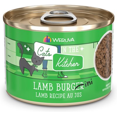 Weruva Weruva Lamb Burgini, Lamb Recipe Au Jus Canned Cat Food, 6-oz, 24 ct