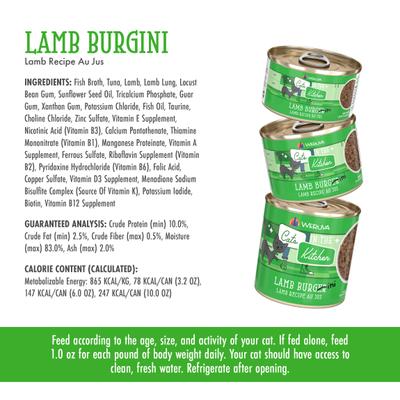 Show full view: Weruva Cats in the Kitchen Lamb Burgini Lamb Au Jus Grain-Free Wet Cat Food, 6-oz, case of 24 slide 10 of 13
