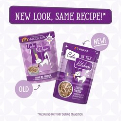 Weruva Cats in the Kitchen Love Me Tender Chicken & Duck Recipe Grain-Free Cat Food Pouches, 3-oz pouch, case of 12 slide 2 of 9