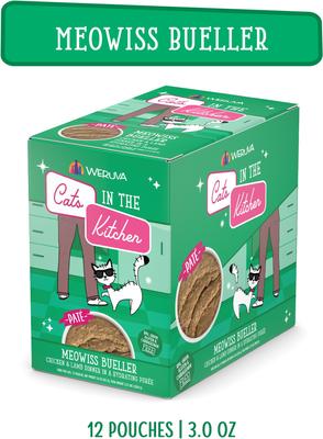 Show full view: Weruva Cats in the Kitchen Meowiss Bueller with Chicken & Lamb Grain-Free Cat Food Pouches, 3-oz pouch, case of 12 slide 3 of 13