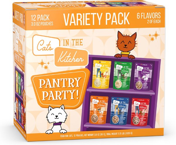 Weruva Grain Free Cats in the Kitchen Pouches Variety Pack