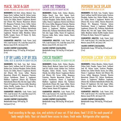 Show full view: Weruva Cats in the Kitchen Pantry Party Variety Pack Grain-Free Cat Food, 3-oz pouch, case of 12 slide 10 of 13