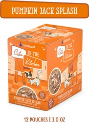 Weruva Cats in the Kitchen Pumpkin Jack Splash Tuna in Pumpkin Soup + Cats in the Kitchen 1 If By Land, 2 If By Sea Tuna, Beef & Salmon Recipe Cat Food Pouches slide 2 of 9