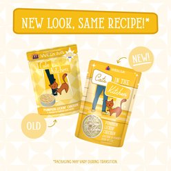 Weruva Cats in the Kitchen Pumpkin Lickin' Chicken in Pumpkin Soup Grain-Free Cat Food Pouches, 3-oz pouch, case of 12 slide 2 of 9