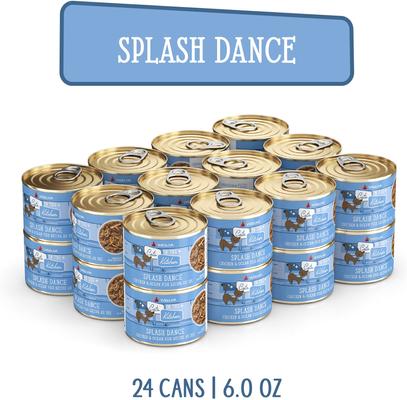 Show full view: Weruva Cats in the Kitchen Splash Dance Chicken & Ocean Fish Au Jus Grain-Free Canned Cat Food, 3.2-oz, case of 24 slide 4 of 13