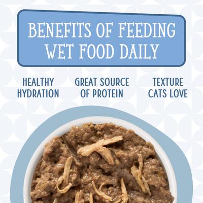 Show full view: Weruva Cats in the Kitchen Splash Dance Chicken & Ocean Fish Au Jus Grain-Free Canned Cat Food, 3.2-oz, case of 24 slide 8 of 13