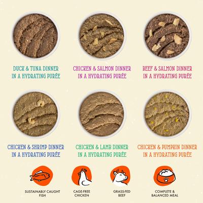 Show full view: Weruva Cats in the Kitchen The Brat Pack Variety Pack Cat Food Pouches, 3-oz pouch, case of 12 slide 6 of 12