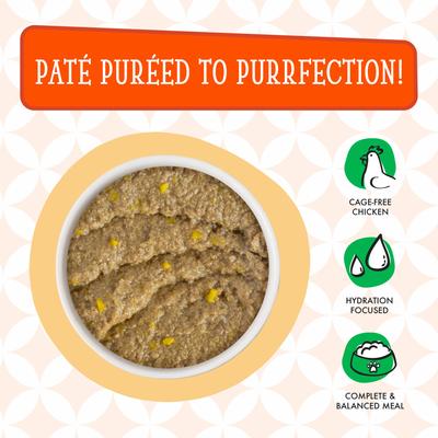 Show full view: Weruva Cats in the Kitchen The Breakfast Cat with Chicken & Pumpkin Grain-Free Cat Food Pouches, 3-oz pouch, case of 12 slide 6 of 13