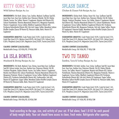 Show full view: Weruva Cats in the Kitchen The Coolsville Catch! Variety Pack Wet Cat Food, 6.0-oz can, case of 12 slide 7 of 12