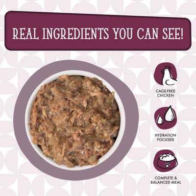 Show full view: Weruva Cats in the Kitchen The Double Dip Chicken & Beef Au Jus Grain-Free Canned Cat Food, 3.2-oz, case of 24 slide 5 of 13